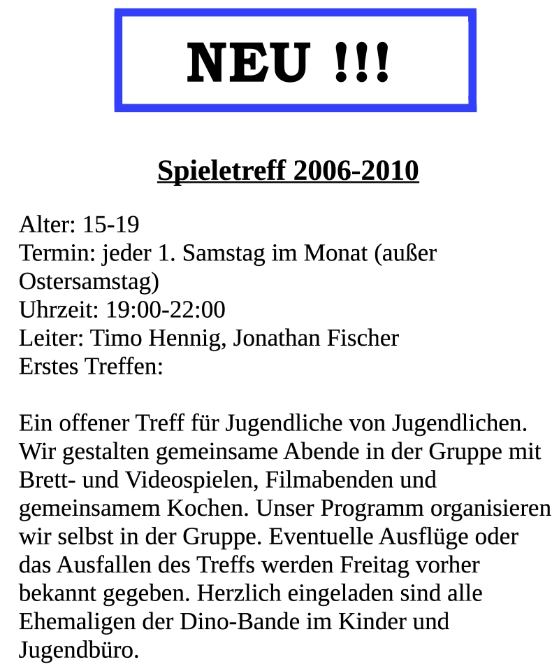 Plakat Spiele-Jugend